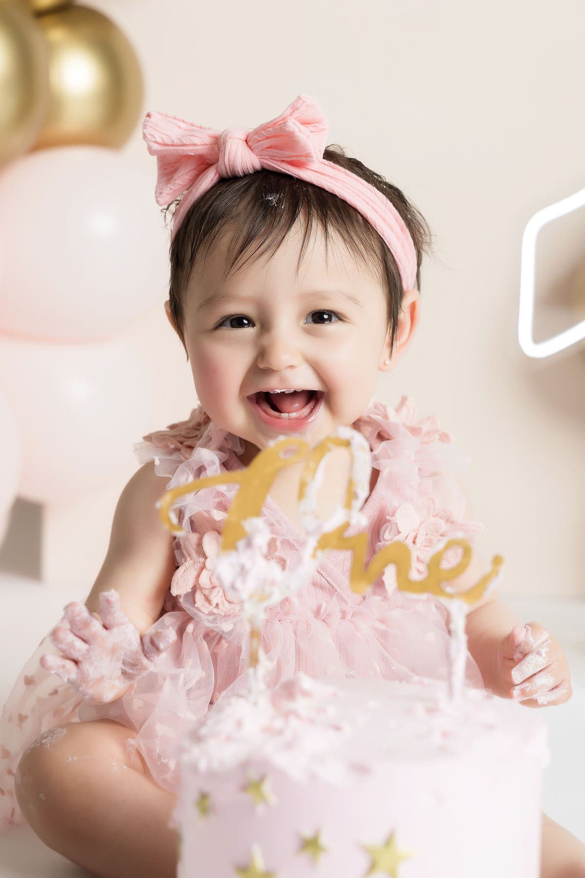 Smash the Cake Querétaro - fotografía primer año del bebé, estudio Bambuky